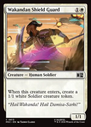 Wakandan Shield Guard - Foil<br /><span class="collector-number">Collector No. 613</span>