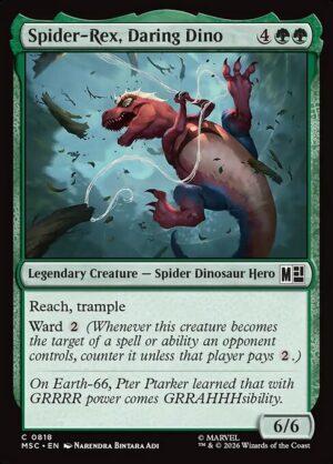 Spider-Rex, Daring Dino - Foil<br /><span class="collector-number">Collector No. 818</span>