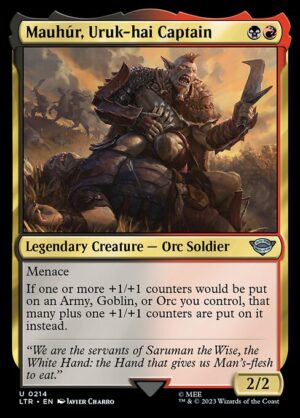 Mauhúr, Uruk-hai Captain - Foil<br /><span class="collector-number">Collector No. 214</span>