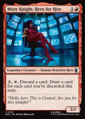 Misty Knight, Hero for Hire - Foil<br /><span class="collector-number">Collector No. 145</span>