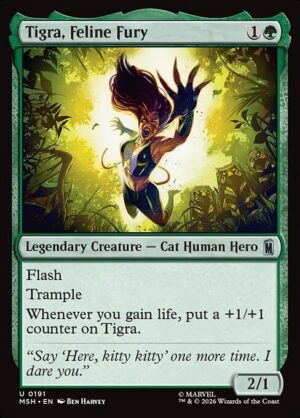 Tigra, Feline Fury - Foil<br /><span class="collector-number">Collector No. 191</span>