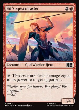 Sif's Spearmaster - Foil<br /><span class="collector-number">Collector No. 765</span>