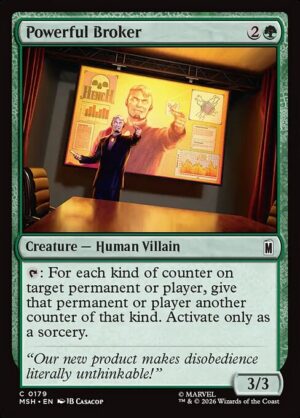 Powerful Broker - Foil<br /><span class="collector-number">Collector No. 179</span>