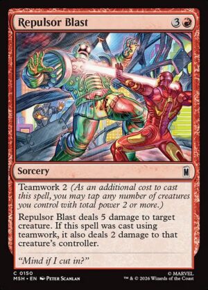 Repulsor Blast - Foil<br /><span class="collector-number">Collector No. 150</span>