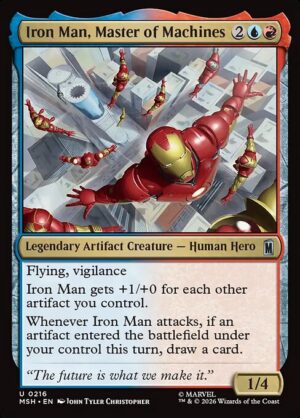 Iron Man, Master of Machines - Foil<br /><span class="collector-number">Collector No. 216</span>