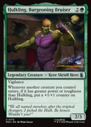 Hulkling, Burgeoning Bruiser - Foil<br /><span class="collector-number">Collector No. 173</span>