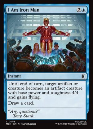 I Am Iron Man - Foil<br /><span class="collector-number">Collector No. 58</span>