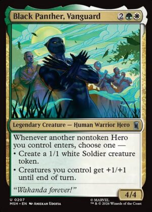 Black Panther, Vanguard - Foil<br /><span class="collector-number">Collector No. 207</span>