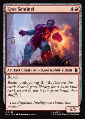 Kree Sentinel - Foil<br /><span class="collector-number">Collector No. 141</span>