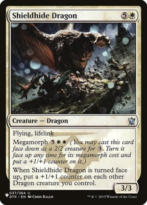 Shieldhide Dragon<br /><span class="collector-number">Collector No. DTK-37</span>