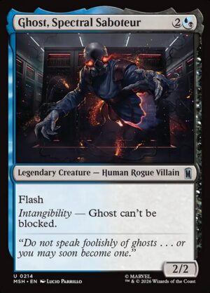 Ghost, Spectral Saboteur - Foil<br /><span class="collector-number">Collector No. 214</span>