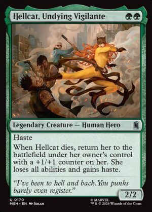 Hellcat, Undying Vigilante - Foil<br /><span class="collector-number">Collector No. 170</span>