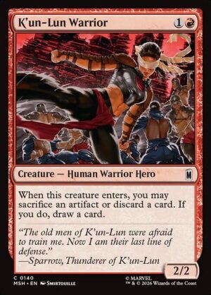 K'un-Lun Warrior - Foil<br /><span class="collector-number">Collector No. 140</span>