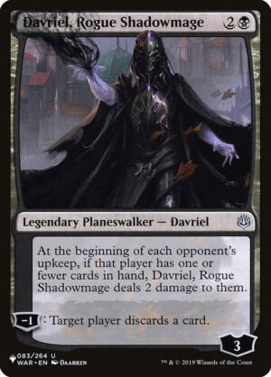 Davriel, Rogue Shadowmage<br /><span class="collector-number">Collector No. WAR-83</span>