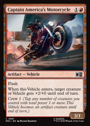 Captain America's Motorcycle - Foil<br /><span class="collector-number">Collector No. 681</span>