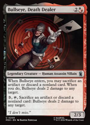 Bullseye, Death Dealer - Foil<br /><span class="collector-number">Collector No. 209</span>