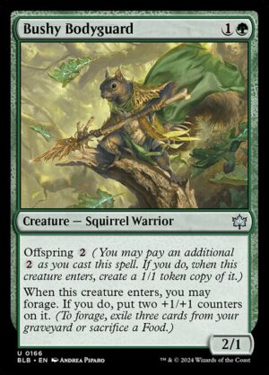 Bushy Bodyguard - Foil<br /><span class="collector-number">Collector No. 166</span>