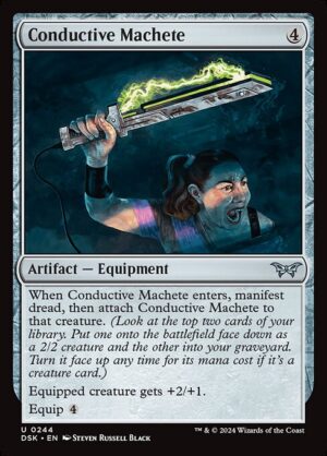 Conductive Machete - Foil<br /><span class="collector-number">Collector No. 244</span>