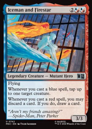 Iceman and Firestar - Foil<br /><span class="collector-number">Collector No. 742</span>