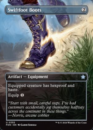 Swiftfoot Boots - Foil<br /><span class="collector-number">Collector No. 355</span>