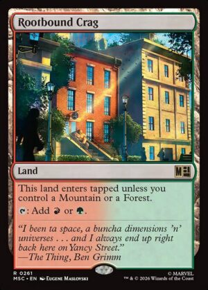 Rootbound Crag Surge - Surge Foil<br /><span class="collector-number">Collector No. 261</span>