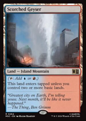 Scorched Geyser Surge - Surge Foil<br /><span class="collector-number">Collector No. 264</span>