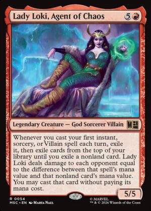 Lady Loki, Agent of Chaos Surge - Surge Foil<br /><span class="collector-number">Collector No. 54</span>