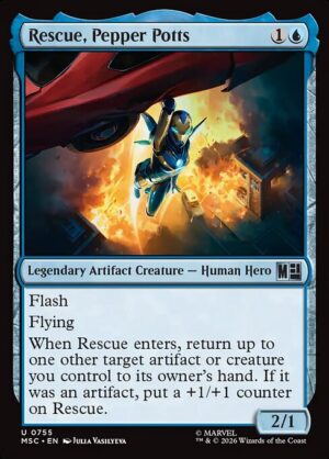 Rescue, Pepper Potts - Foil<br /><span class="collector-number">Collector No. 755</span>