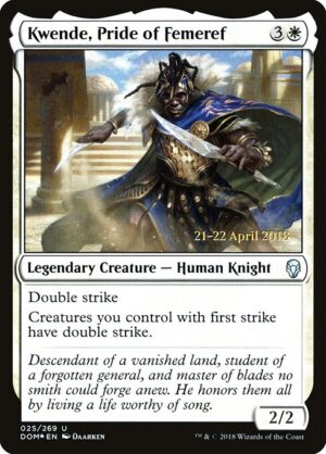 Kwende, Pride of Femeref - Foil<br /><span class="collector-number">Collector No. 25s</span>
