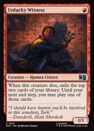 Unlucky Witness - Foil<br /><span class="collector-number">Collector No. 812</span>