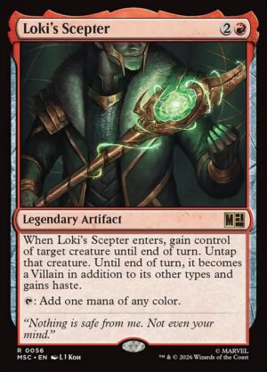 Loki's Scepter Surge - Surge Foil<br /><span class="collector-number">Collector No. 56</span>