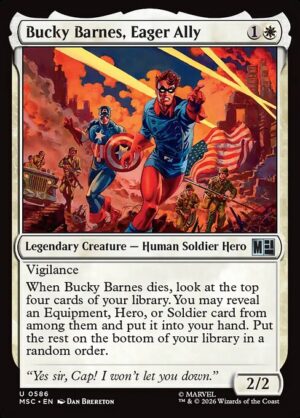 Bucky Barnes, Eager Ally - Foil<br /><span class="collector-number">Collector No. 586</span>
