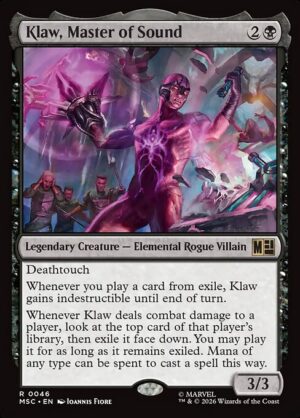 Klaw, Master of Sound Surge - Surge Foil<br /><span class="collector-number">Collector No. 46</span>