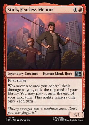 Stick, Fearless Mentor - Foil<br /><span class="collector-number">Collector No. 706</span>