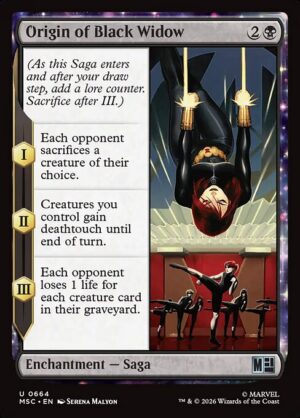Origin of Black Widow - Foil<br /><span class="collector-number">Collector No. 664</span>