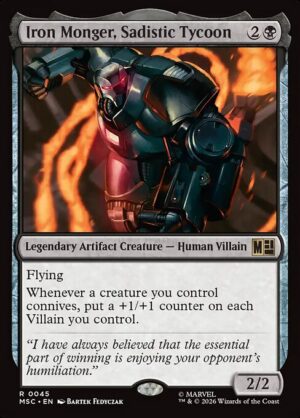 Iron Monger, Sadistic Tycoon Surge - Surge Foil<br /><span class="collector-number">Collector No. 45</span>