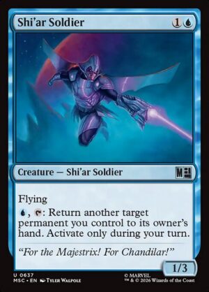 Shi'ar Soldier - Foil<br /><span class="collector-number">Collector No. 637</span>