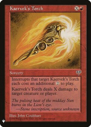 Kaervek's Torch<br /><span class="collector-number">Collector No. MIR-185</span>