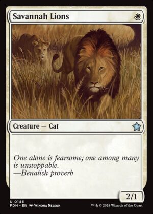 Savannah Lions - Foil<br /><span class="collector-number">Collector No. 146</span>