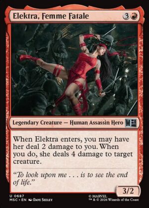 Elektra, Femme Fatale - Foil<br /><span class="collector-number">Collector No. 687</span>