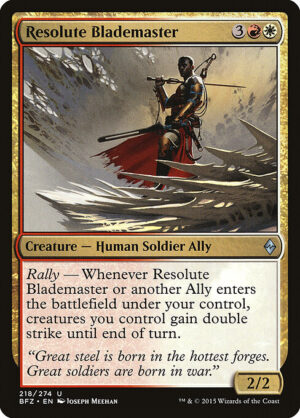 Resolute Blademaster - Foil<br /><span class="collector-number">Collector No. 218</span>
