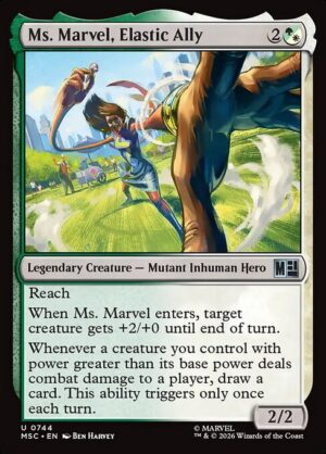 Ms. Marvel, Elastic Ally - Foil<br /><span class="collector-number">Collector No. 744</span>