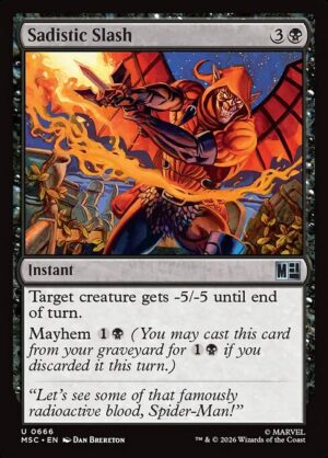 Sadistic Slash - Foil<br /><span class="collector-number">Collector No. 666</span>