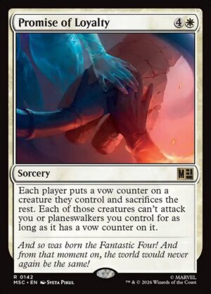 Promise of Loyalty Surge - Surge Foil<br /><span class="collector-number">Collector No. 142</span>