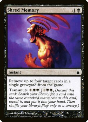 Shred Memory<br /><span class="collector-number">Collector No. 105</span>