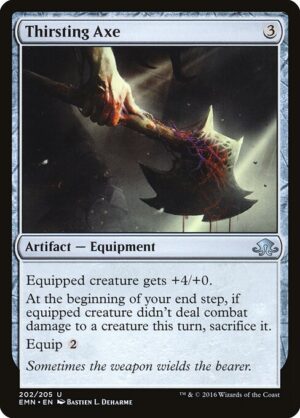 Thirsting Axe - Foil<br /><span class="collector-number">Collector No. 202</span>