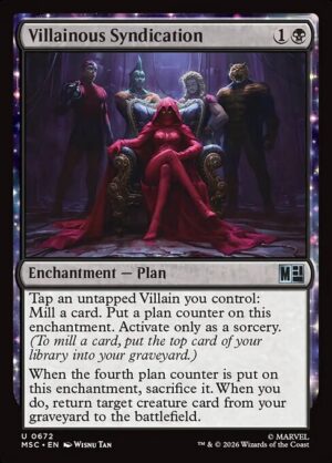 Villainous Syndication - Foil<br /><span class="collector-number">Collector No. 672</span>