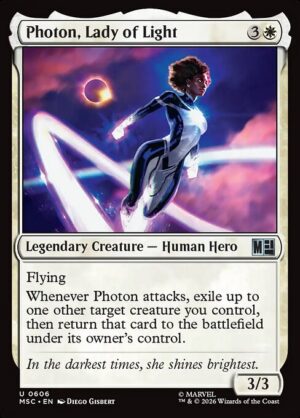 Photon, Lady of Light - Foil<br /><span class="collector-number">Collector No. 606</span>