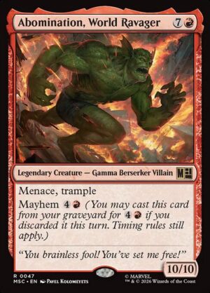 Abomination, World Ravager Surge - Surge Foil<br /><span class="collector-number">Collector No. 47</span>