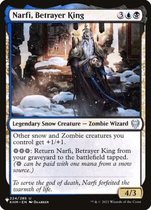 Narfi, Betrayer King<br /><span class="collector-number">Collector No. KHM-224</span>